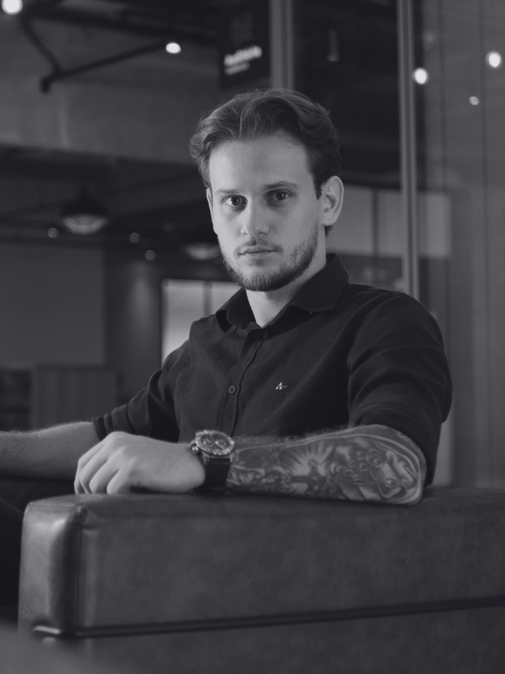 Retrato de Marcus Turati, mentor do APEX CLUB